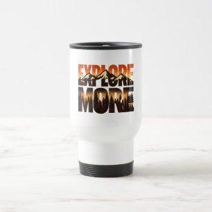 Explore More Vintage Mountain Adventure Outdoor Travel Mug