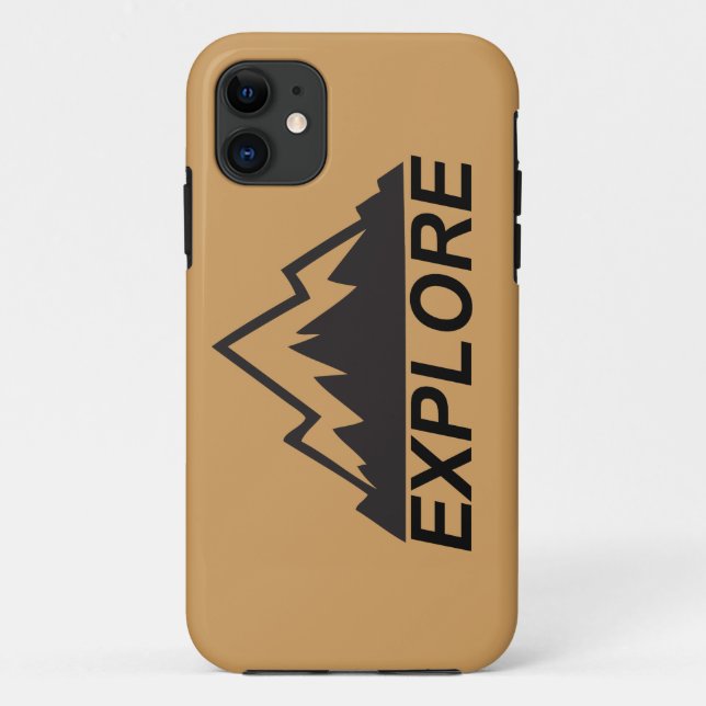 Explore Mountains Nature And  Wilderness Case-Mate iPhone Case (Back)