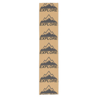Explore Mountains Nature And Wilderness Short Table Runner