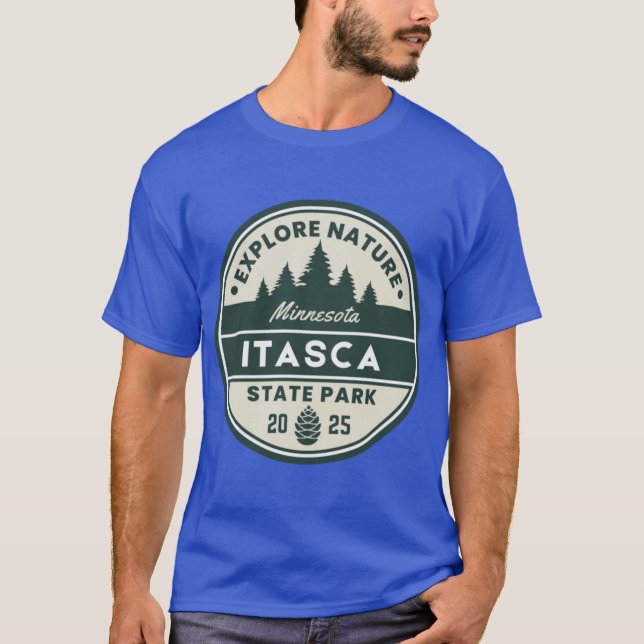 Explore Nature Itasca Minnesota Oversized T-Shirt (Front)