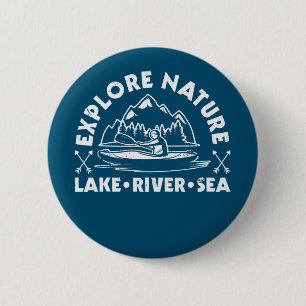 Explore Nature: Kayaking Adventures 2 Inch Round Button