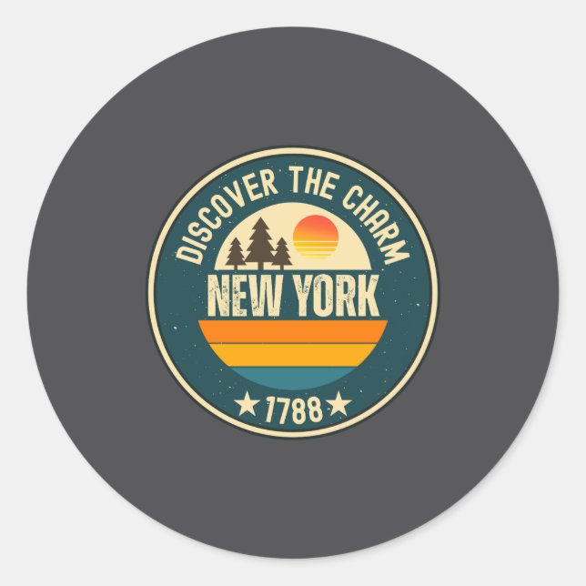 Explore New York Designs For Every Lover  Classic Round Sticker (Front)