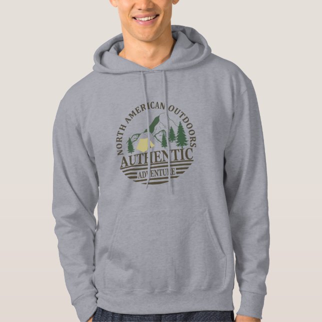 Explore north American outdoor hiking adventure Hoodie (Front)