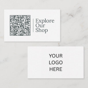 Explore Our Shop Customizable QR code And Logo Business Card