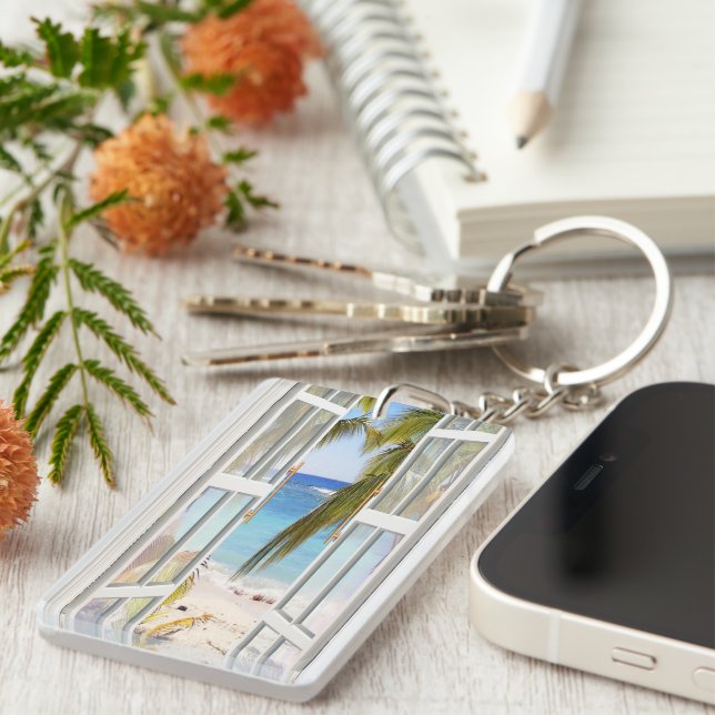 Explore Our Summer Beach  Keychain (Front Right)