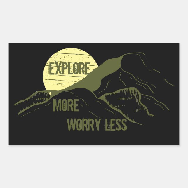 Explore outdoor hiking logo for hikers sticker (Front)