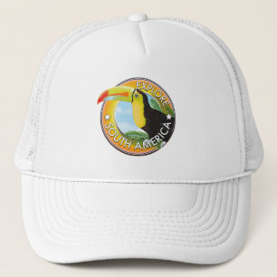 Explore South America vintage logo Trucker Hat