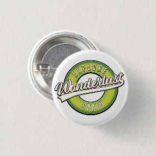 Explore Spain Wonderlust  1 Inch Round Button