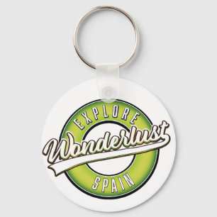 Explore Spain Wonderlust  Keychain