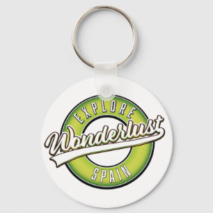 Explore Spain Wonderlust  Keychain