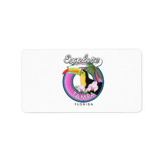 Explore Tampa Florida retro logo Sticker
