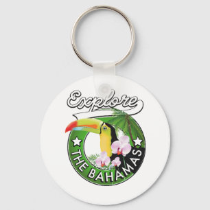 Explore the Bahamas logo Magnet Keychain