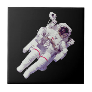 Explore the Cosmos: Retro Astronaut Tile