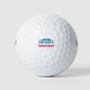 Explore the Snowy Wonderland Golf Balls