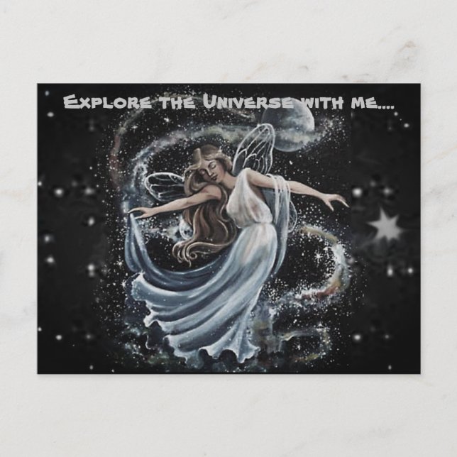 Explore the Universe with Me Postcard (Front)