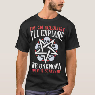 Explore The Unknown Satanic Witchcraft Baphomet Go T-Shirt
