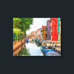 Explore the Vibrant Charm of Burano Canvas Print<br><div class="desc">Explore the Vibrant Charm of Burano</div>