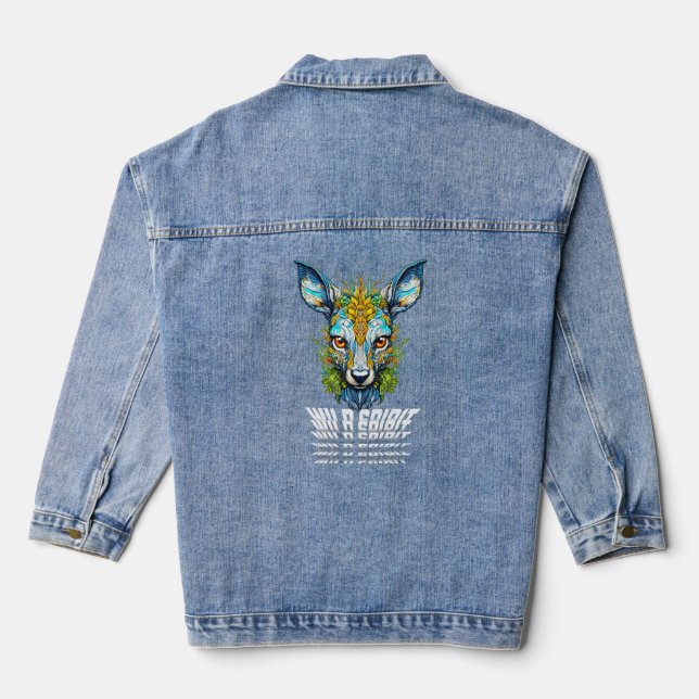 Explore the Wild Instinct T-Shirt Denim Jacket (Back)