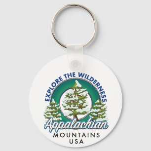 Explore the Wilderness Appalachian Mountains trave Keychain