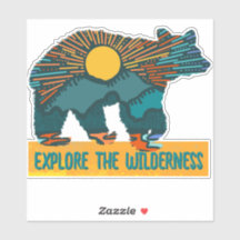 Explore the Wilderness Custom-Cut Vinyl Sticker