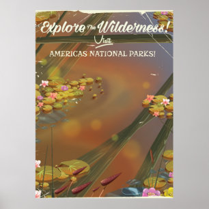 Explore the Wilderness! visit USA Poster