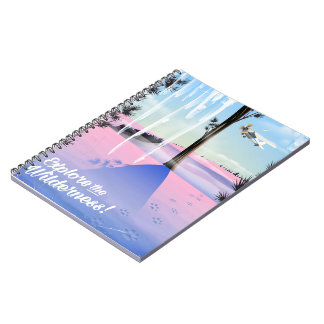 Explore the wilderness! Winter animal prints Notebook