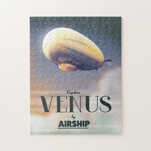 Explore Venus By Airship Jigsaw Puzzle (Vertical)