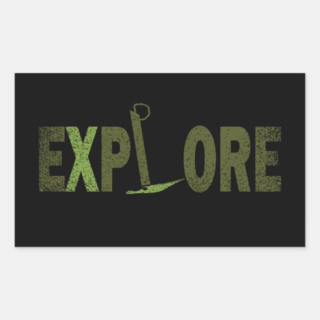 Explore wilderness explorer sticker (Front)