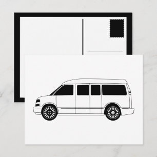 explorer campervan postcard