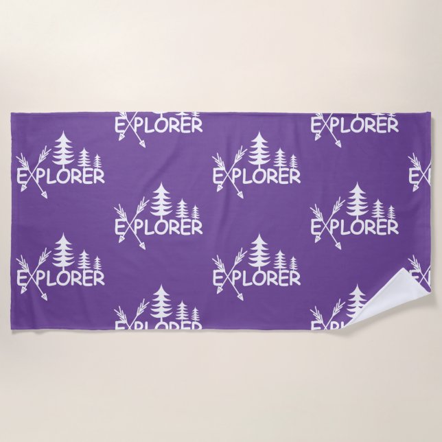 Explorer Design - Serviette de plage (Devant)