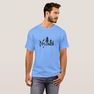 Explorer Design - T-shirt noir masculin