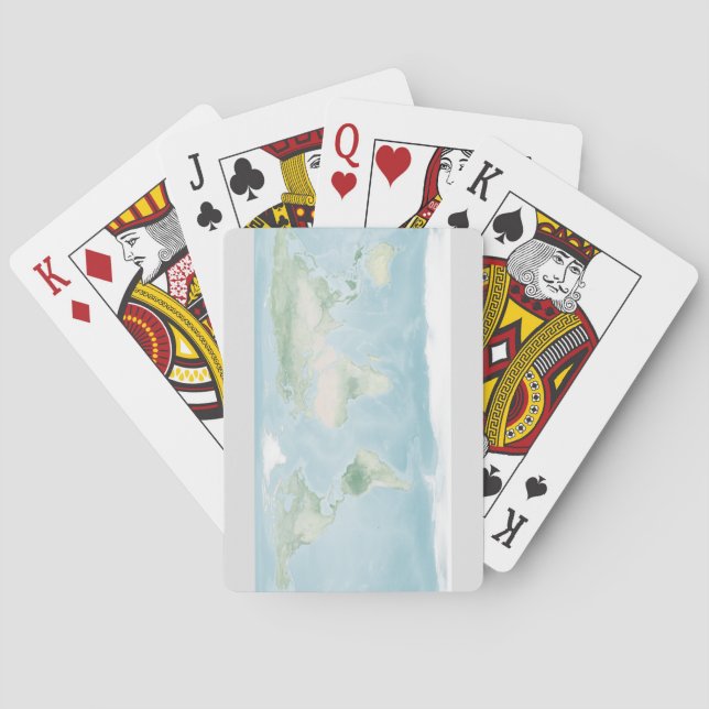 Explorer Map of the Earth's Surface Playing Cards (Back)