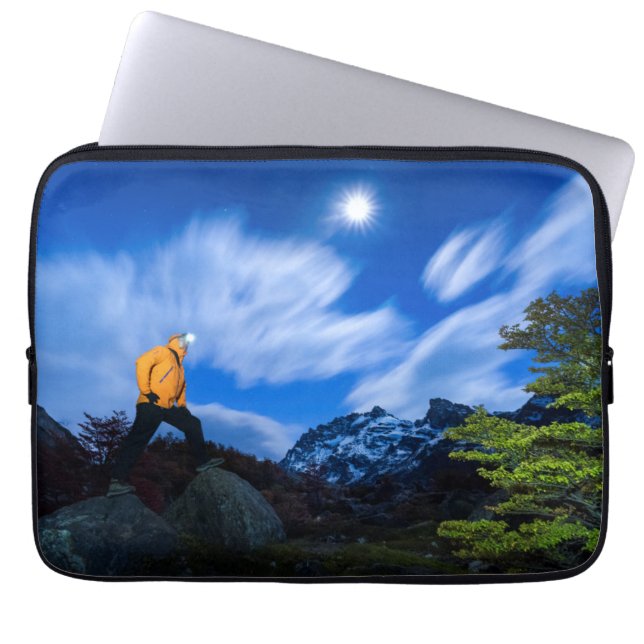 Explorer On Cerro Torre Area Laptop Sleeve (Front)