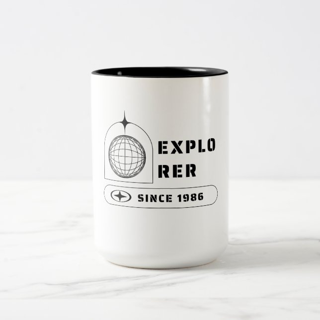 Explorer Since 1986 Two-Tone Coffee Mug (Center)