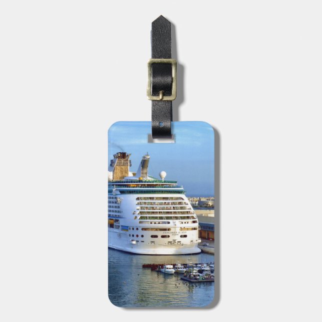 Explorer Stern Personalized Luggage Tag (Front Vertical)