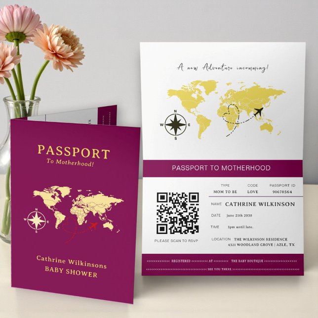 explorer Travel Themed Baby Shower Card (Creator Uploaded)