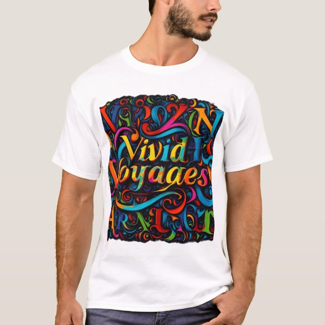 Explorez en couleur - Voyages vifs T-shirt (Devant)