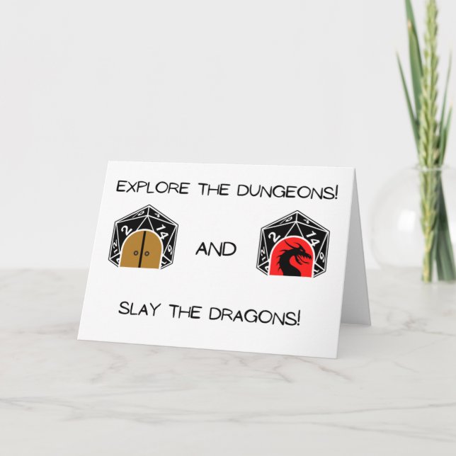Explorez les donjons et coupez les dragons - Carte (Devant)
