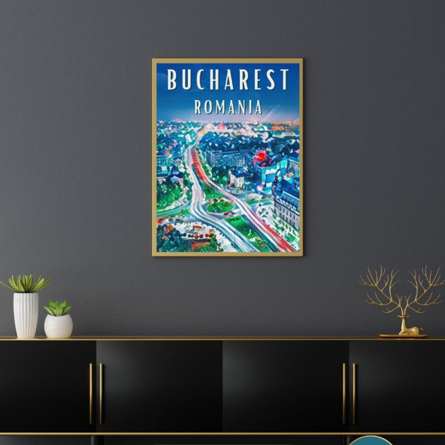 Explorez les merveilles de Bucarest Poster (Bucarest : Histoire riche, créativité en plein essor.)