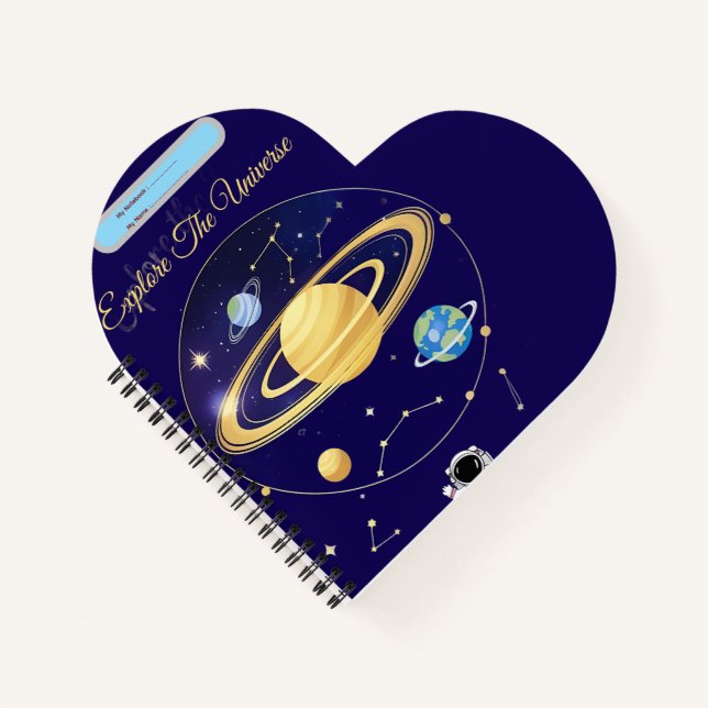 Explorez l'univers - Couverture Carnet astronomiqu (Devant)