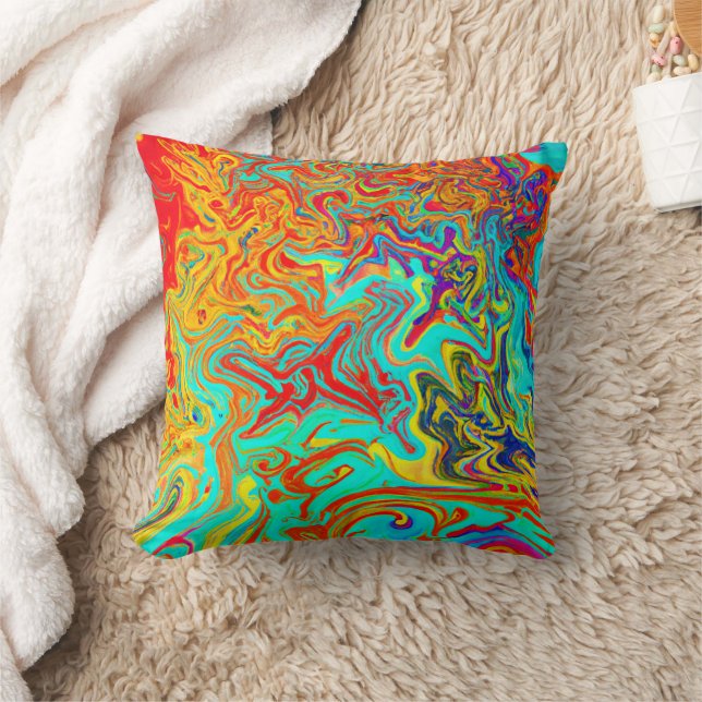 Exploring Abstract Design Concepts Throw Pillow (Blanket)