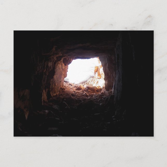 Exploring caves as actor Sean Penn explores/eats.. Postcard (Front)