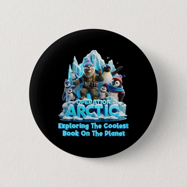 Exploring Coolest Book On Planet Vbs 2025 Operatio 2 Inch Round Button (Front)