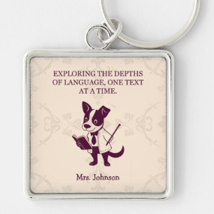 Exploring Depths Of Language One Text At A Time Keychain