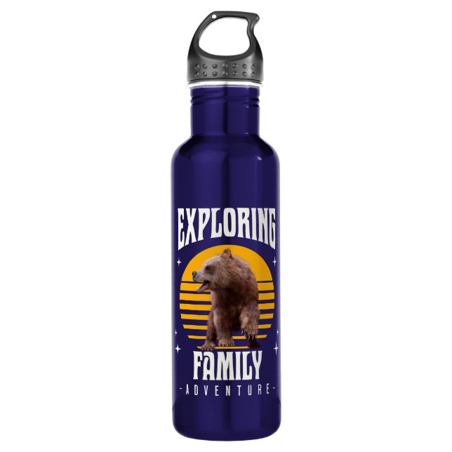 Exploring Family Adventure 710 Ml Water Bottle (Front)