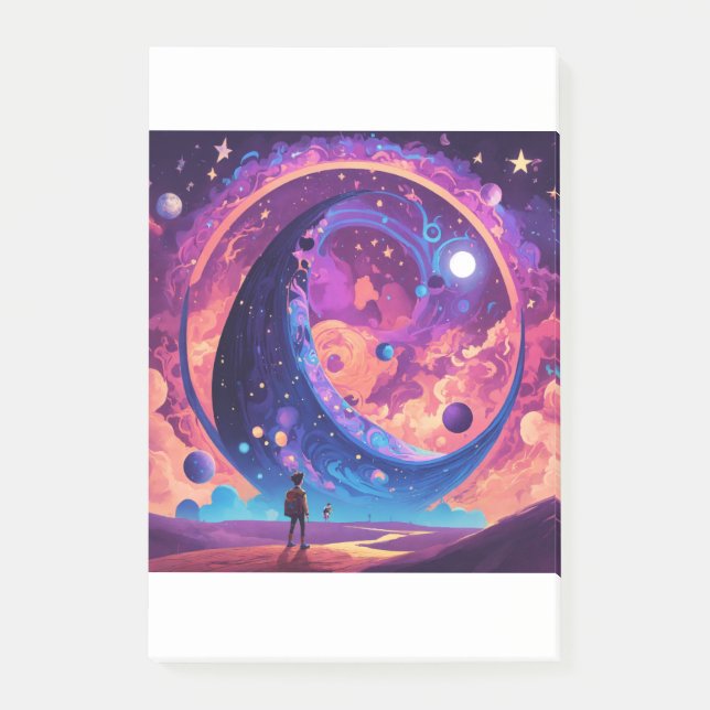 "Exploring Gravitational Forces: A Zaazal Perspect Post-it Notes (Front)