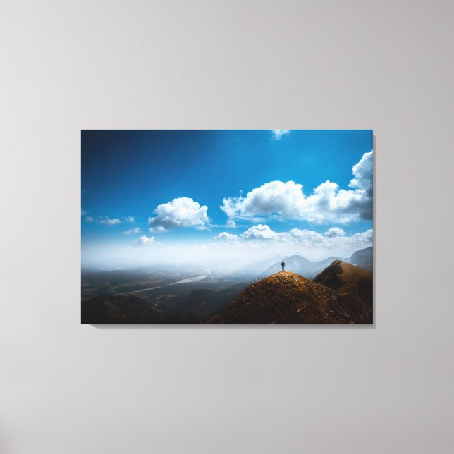 Exploring new heights canvas print (Front)