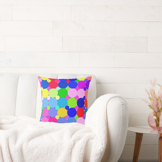 Exploring Our Stylish Colourful Patterns Art Throw Pillow (Couch)