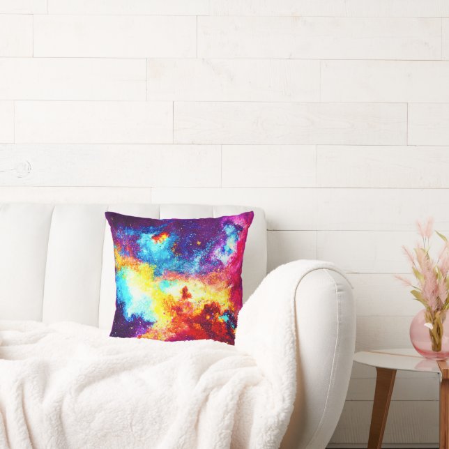 Exploring the Brightest Nebulae. Buy Now Throw Pillow (Couch)
