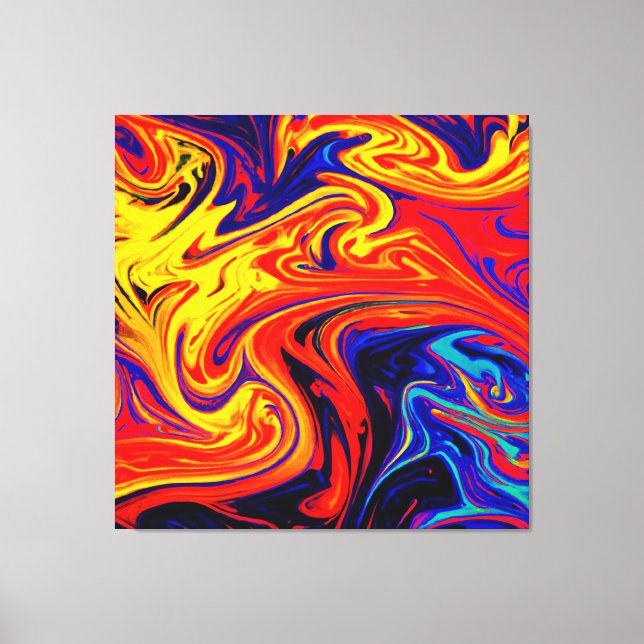 Exploring The Colourful Abstract Pattern Canvas Print (Front)
